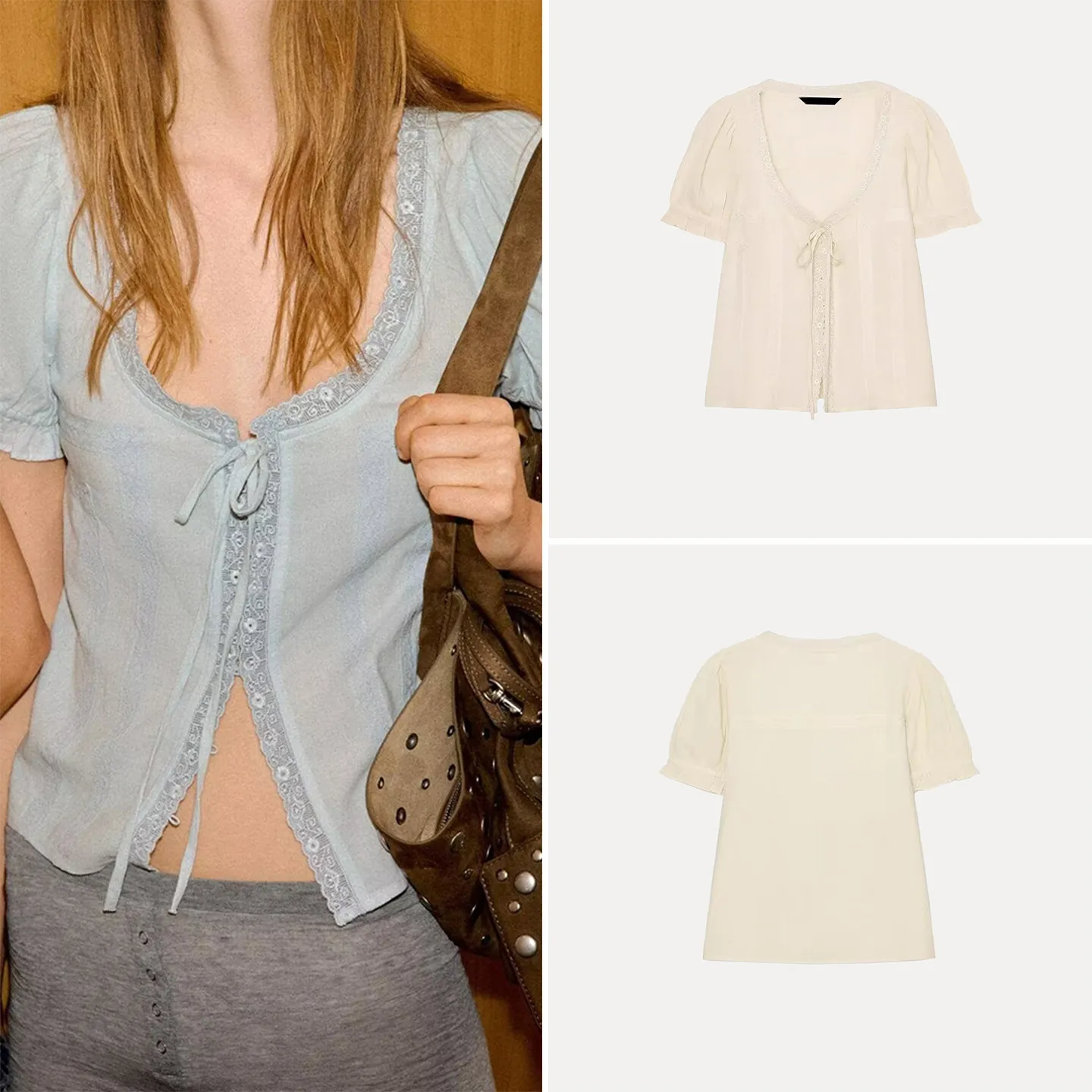 Женская блузка Ele с вышивкой, модная, индивидуального дизайна, весна 2026, с коротким рукавом-фонариком
Женская блузка Ele с вышивкой, модная, индивидуального дизайна, весна 2026, с коротким рукавом-фонариком