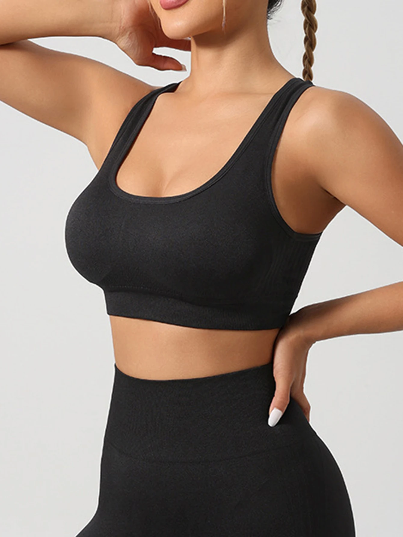 Women Workout Sets 2 Piece Stretchy Sports Bra and High Waisted Seamless Workout Shorts Sets Gym Clothes
Women Workout Sets 2 Piece Stretchy Sports Bra and High Waisted Seamless Workout Shorts Sets Gym Clothes