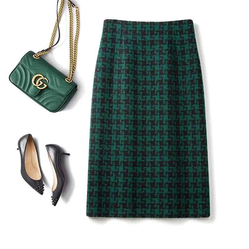 Vintage Plaid Tweed Jupe Femme Skirts Womens 2023 Autumn And Winter New Korean Style High Waist Straight Skirt Faldas Mujer Moda
Vintage Plaid Tweed Jupe Femme Skirts Womens 2023 Autumn And Winter New Korean Style High Waist Straight Skirt Faldas Mujer Moda