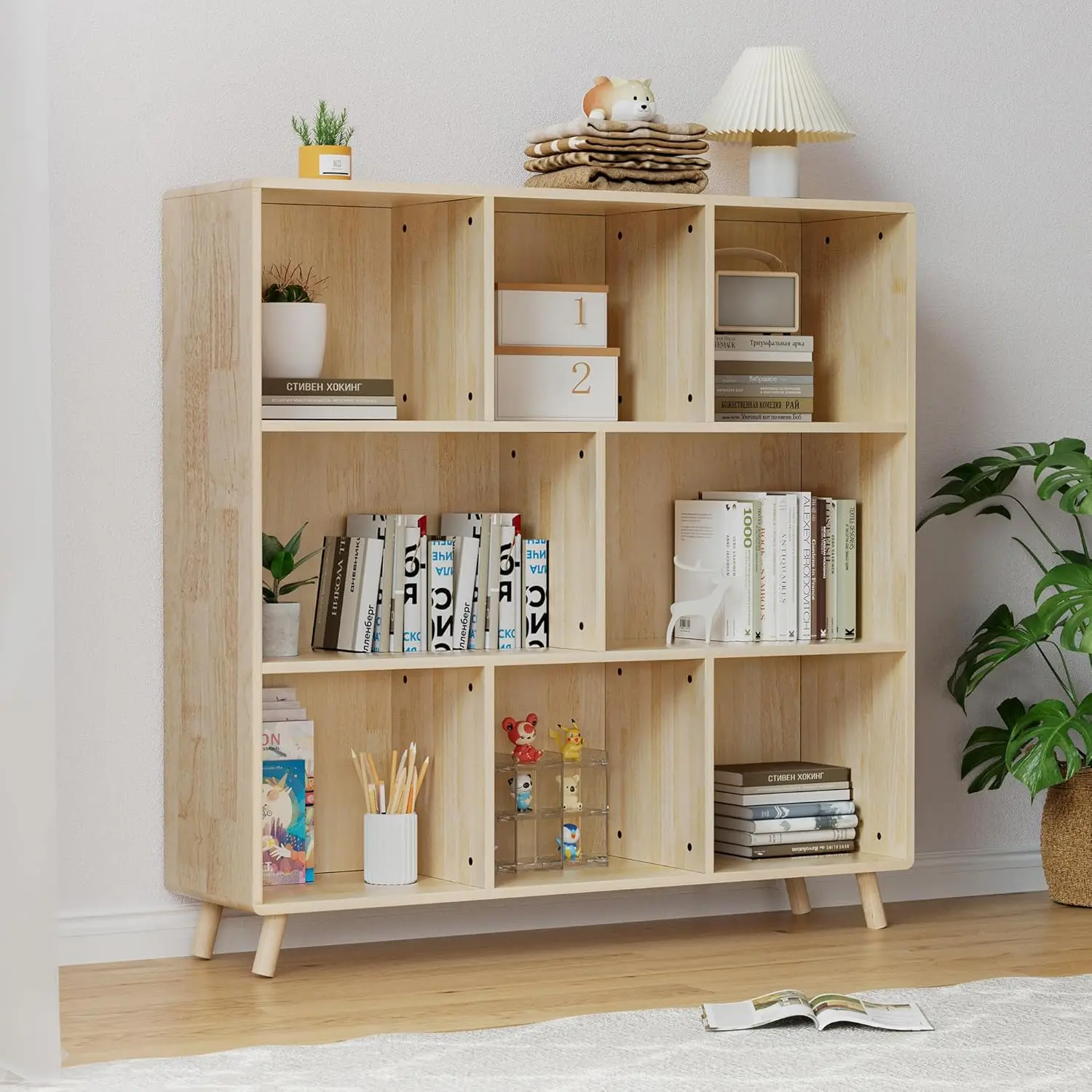 3-Tier Bookshelf,8 Cube Storage Open Cubes Organizer, Office Bookcase, Wooden Book Shelf for Furniture, Cubby, Customized
3-Tier Bookshelf,8 Cube Storage Open Cubes Organizer, Office Bookcase, Wooden Book Shelf for Furniture, Cubby, Customized