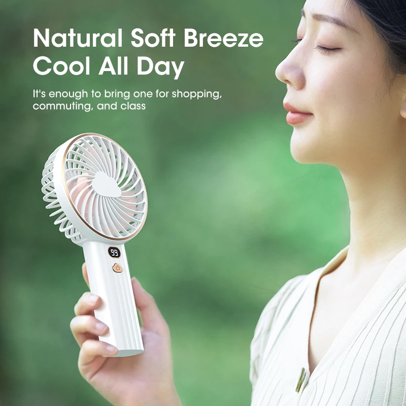 3000mAh Portable Mini Handheld Fan USB Rechargeable Digital Display for Office Home Travel Outdoor
3000mAh Portable Mini Handheld Fan USB Rechargeable Digital Display for Office Home Travel Outdoor