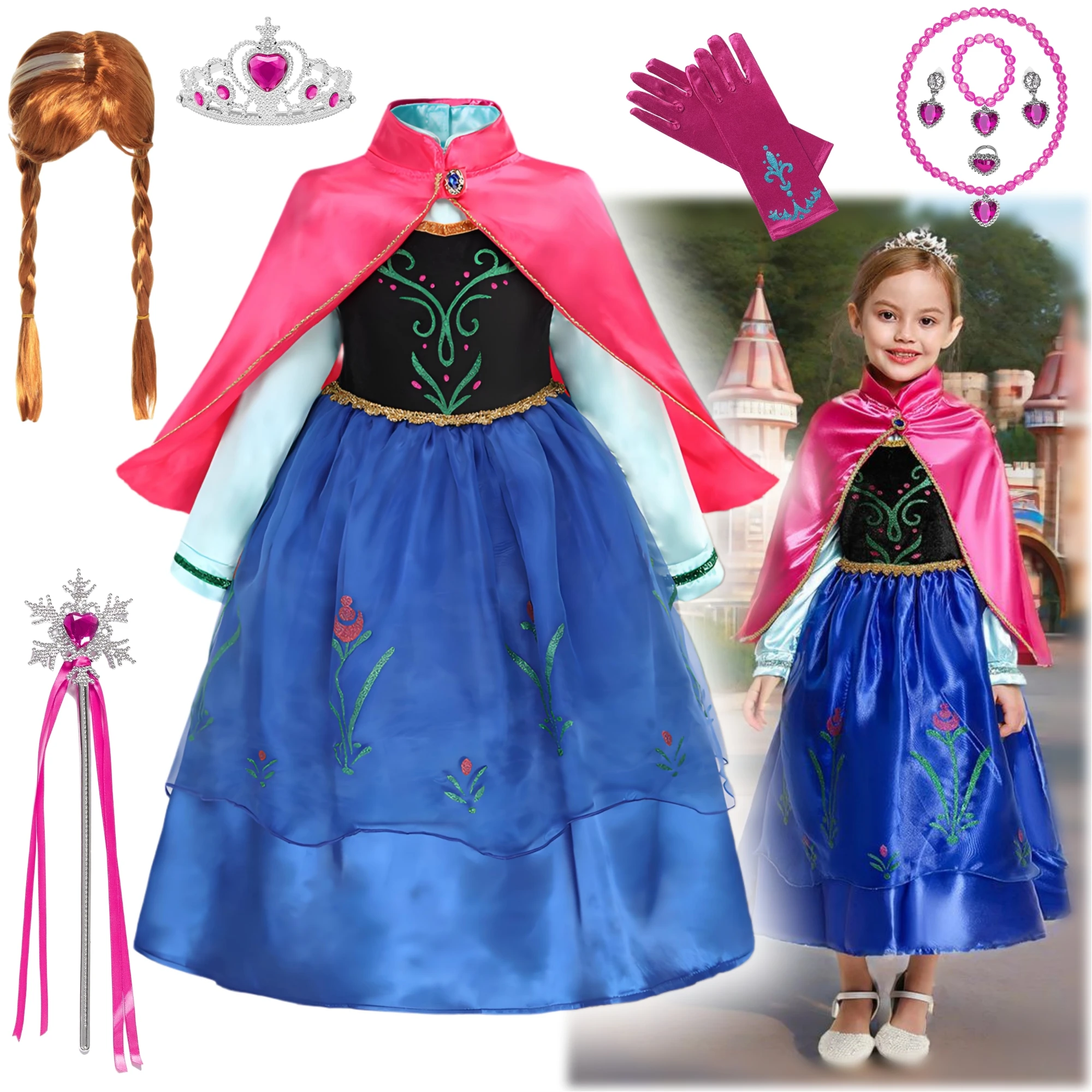 Anna Mesh Role Playing Dress with Bag set Kids 2025 Christma Carnival Party Gown Girl Birthday Princess 2-10Y Girls
Anna Mesh Role Playing Dress with Bag set Kids 2025 Christma Carnival Party Gown Girl Birthday Princess 2-10Y Girls