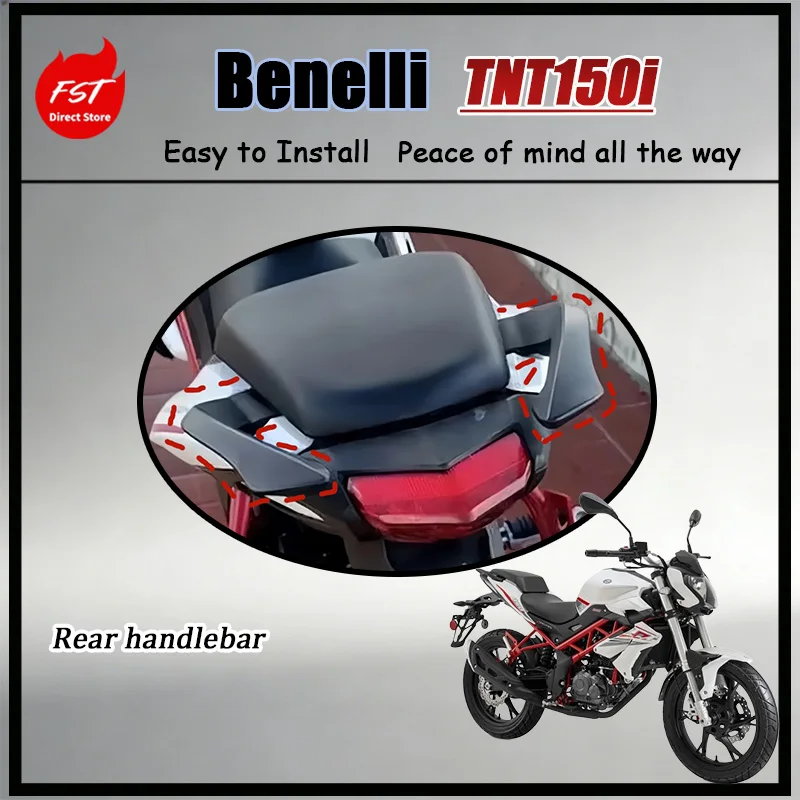 Комплект задних ручек для пассажира (левая и правая) для Benelli TNT150i BJ150-29B/A, OEM-аксессуар для мотоцикла
Комплект задних ручек для пассажира (левая и правая) для Benelli TNT150i BJ150-29B/A, OEM-аксессуар для мотоцикла