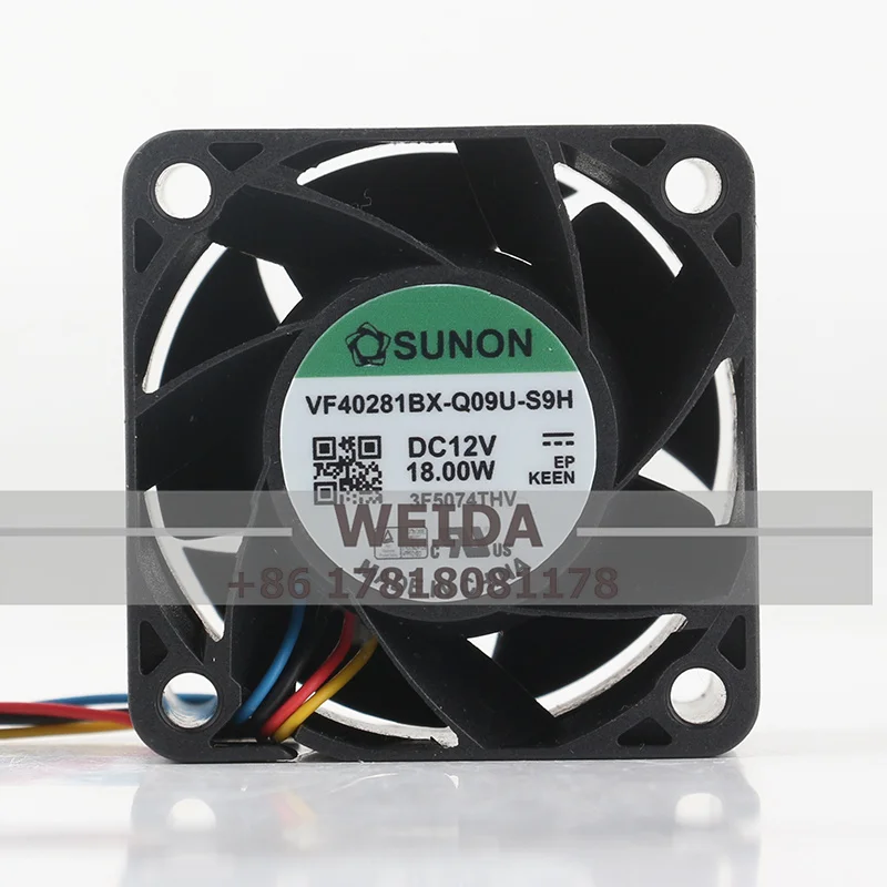 Case fan SUNON 4028 DC12V 18W VF40281BX-Q09U-S9H 40*40*28MM four-wire double ball cooling fan
Case fan SUNON 4028 DC12V 18W VF40281BX-Q09U-S9H 40*40*28MM four-wire double ball cooling fan