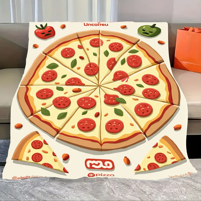1pc Flannel Blanket "Delicious Pizza Print Blanket - Cozy & Fun for Couch Nights"
1pc Flannel Blanket "Delicious Pizza Print Blanket - Cozy & Fun for Couch Nights"