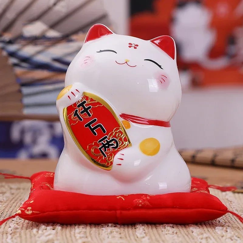4.5 Inch Ceramic Maneki Neko Lucky Fortune Cat Money Box Coin Bank Home Decoration Ornament FENG SHUI Figurine
4.5 Inch Ceramic Maneki Neko Lucky Fortune Cat Money Box Coin Bank Home Decoration Ornament FENG SHUI Figurine