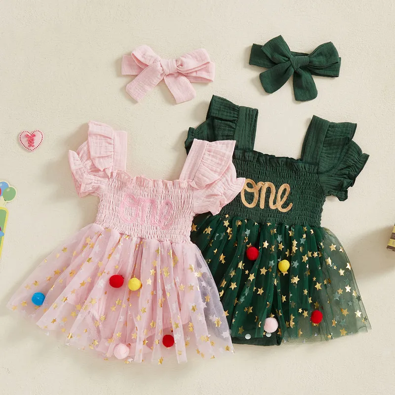 RUEWEY 6 to 18 Months Baby Girl Birthday Bodysuit Summer Clothes Short Sleeve Smocked Romper with Headband Set Newborn Clothes
RUEWEY 6 to 18 Months Baby Girl Birthday Bodysuit Summer Clothes Short Sleeve Smocked Romper with Headband Set Newborn Clothes