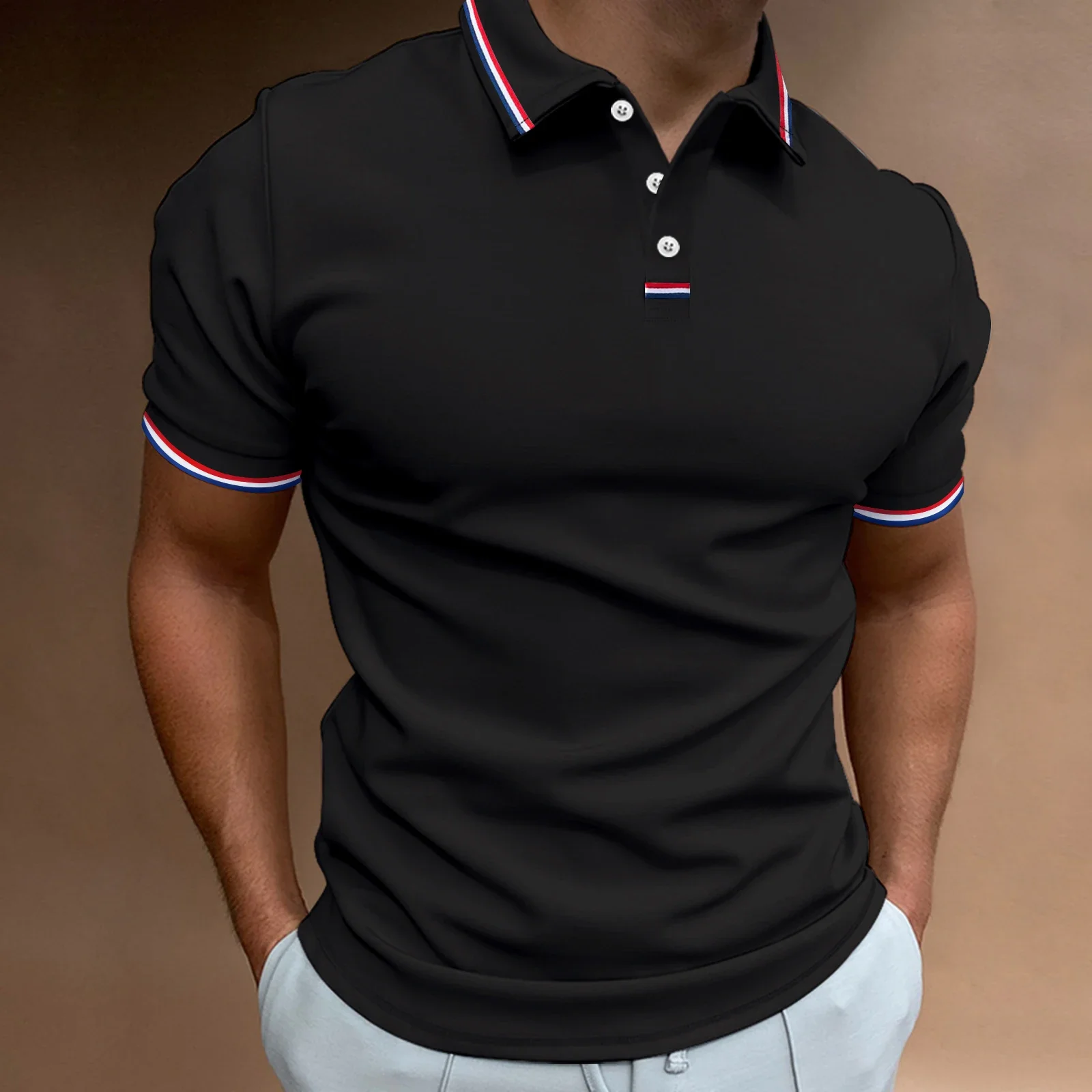 2025 New Stretch Solid Color Summer Thin Quick-drying Short-sleeved Lapel POLO Shirt Men's Casual POLO Solid Color T-shirt
2025 New Stretch Solid Color Summer Thin Quick-drying Short-sleeved Lapel POLO Shirt Men's Casual POLO Solid Color T-shirt