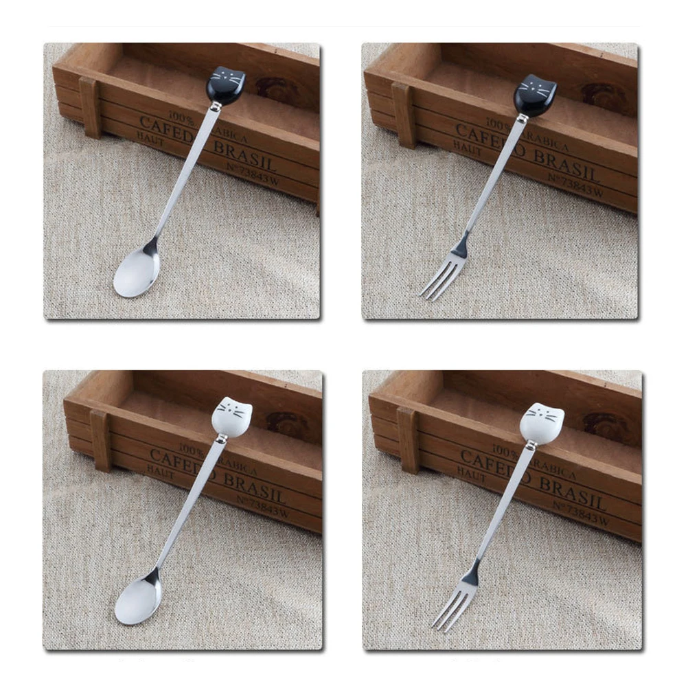1Pcs White Cat Ceramic Stainless Steel Small Fork Cartoon Dessert Fruit Fork for Office Home Small Fruit Forks
1Pcs White Cat Ceramic Stainless Steel Small Fork Cartoon Dessert Fruit Fork for Office Home Small Fruit Forks