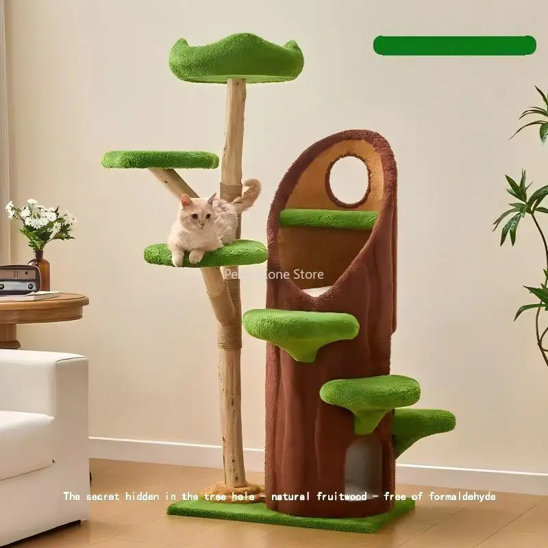 High Grade Wooden Cat Climbing Frame Cat Tree With Scratching Tower Bed Hammock Removable Mats Heavy Duty Cat Furniture
High Grade Wooden Cat Climbing Frame Cat Tree With Scratching Tower Bed Hammock Removable Mats Heavy Duty Cat Furniture