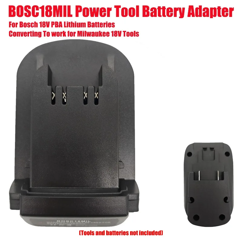 For Bosch 18V PBA Lithium Batteries Converting To work for Milwaukee 18V Tools BOSC18MIL Power Tool Battery Adapter Converter
For Bosch 18V PBA Lithium Batteries Converting To work for Milwaukee 18V Tools BOSC18MIL Power Tool Battery Adapter Converter