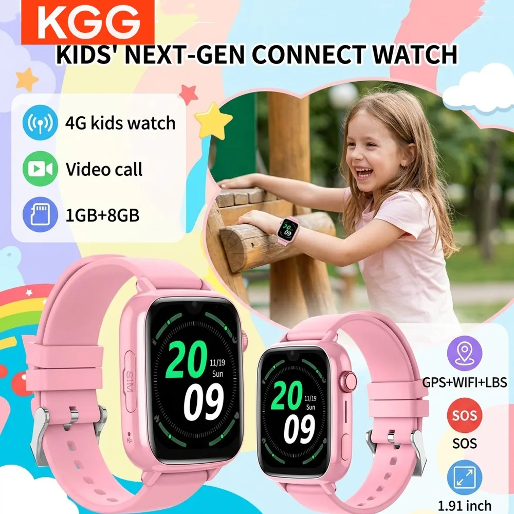 1G+8G Kids Smartwatch with GPS Tracker 4G Real-Time Location Tracking, Kids Watch with Video Chat, Camera, Games SOS Call Watch
1G+8G Kids Smartwatch with GPS Tracker 4G Real-Time Location Tracking, Kids Watch with Video Chat, Camera, Games SOS Call Watch