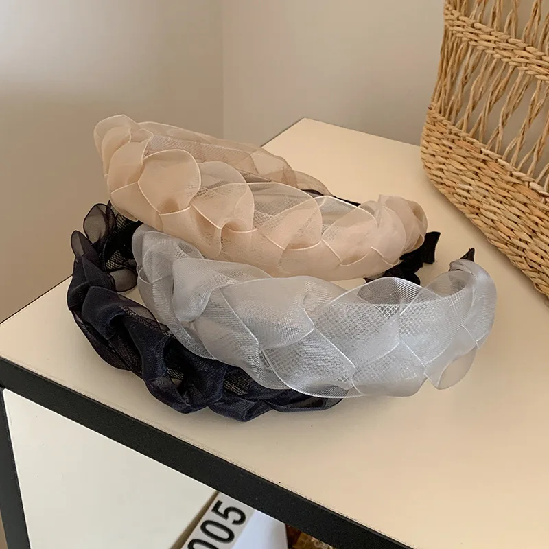 Элегантная вязаная повязка на голову с лепестками из тюля, женские аксессуары для волос, модный ободок в стиле бохо
Элегантная вязаная повязка на голову с лепестками из тюля, женские аксессуары для волос, модный ободок в стиле бохо