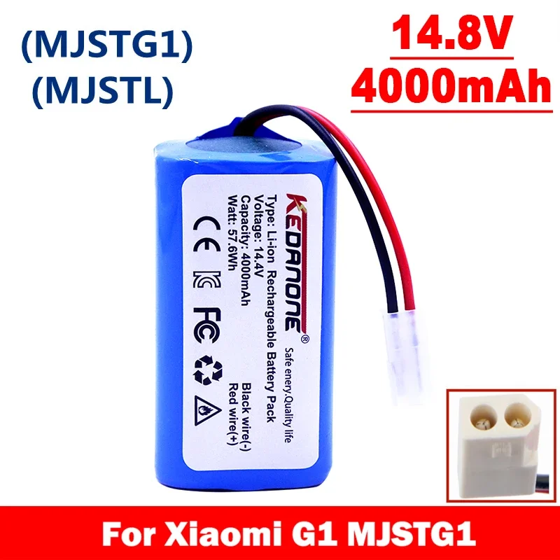 Original 14.8V 4000mAh Li-ion Battery for Xiaomi G1 MI Robot Vacuum-Mop Essential MJSTG1 Robot Vacuum Cleaner 18650 Battery Pack
Original 14.8V 4000mAh Li-ion Battery for Xiaomi G1 MI Robot Vacuum-Mop Essential MJSTG1 Robot Vacuum Cleaner 18650 Battery Pack
