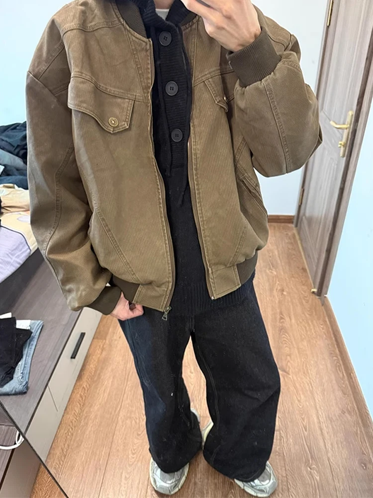 American Sle Vintage Workwear Jaet Men's Women's Loose Fit Casual Harington Coat Autumn Winter Trendy Brand Cleanfit
American Sle Vintage Workwear Jaet Men's Women's Loose Fit Casual Harington Coat Autumn Winter Trendy Brand Cleanfit