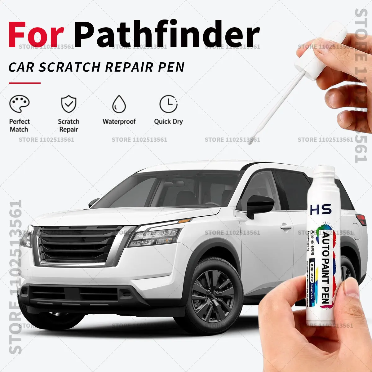 Car Scratch Repair Pen – Easy Auto Paint Touch Up for Smooth Finish For 1985-2025 Nissan Pathfinder Black Pearl White Deep Blue
Car Scratch Repair Pen – Easy Auto Paint Touch Up for Smooth Finish For 1985-2025 Nissan Pathfinder Black Pearl White Deep Blue
