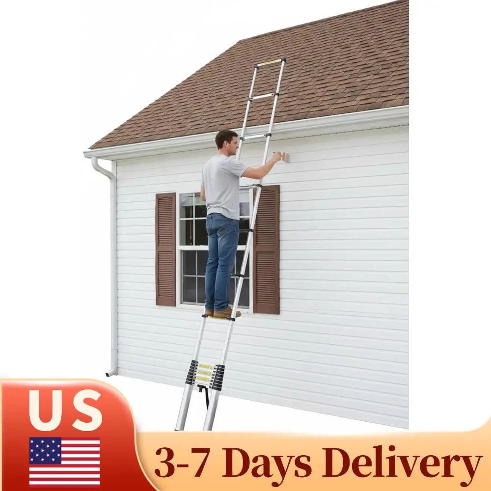 Телескопическая лестница 7,2 м, алюминиевая, складная, выдвижная, грузоподъемность 150 кг, для дома, автофургона и работы на открытом воздухе
Телескопическая лестница 7,2 м, алюминиевая, складная, выдвижная, грузоподъемность 150 кг, для дома, автофургона и работы на открытом воздухе