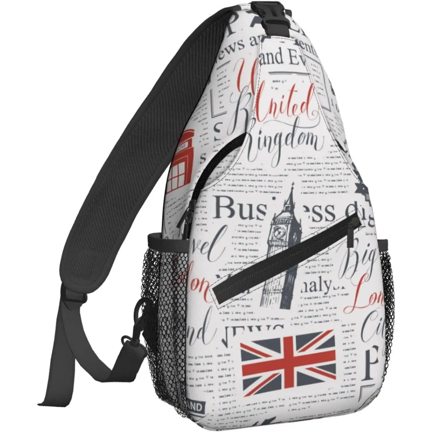 Famame British Newspapers Sling Backpack Chest Bag Crossbody Shoulder Bag Gym Cycling Travel Hiking Daypack For Men Women
Famame British Newspapers Sling Backpack Chest Bag Crossbody Shoulder Bag Gym Cycling Travel Hiking Daypack For Men Women