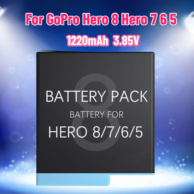 1220mAh Battery AHDBT-801 for GoPro Hero 8 Hero 7 6 5 Black Camera Batteries Full Decode AHDBT801 Accessories Fully Decode
1220mAh Battery AHDBT-801 for GoPro Hero 8 Hero 7 6 5 Black Camera Batteries Full Decode AHDBT801 Accessories Fully Decode