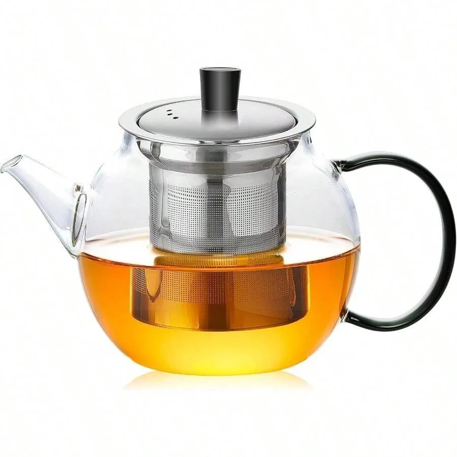 28OZ Glass Teapot With Infuser Stovetop, 800ml Borosilicate Glass Kettle Tea Pot With Infusers Tea Infuser Pot Loose Leaf Tea,
28OZ Glass Teapot With Infuser Stovetop, 800ml Borosilicate Glass Kettle Tea Pot With Infusers Tea Infuser Pot Loose Leaf Tea,