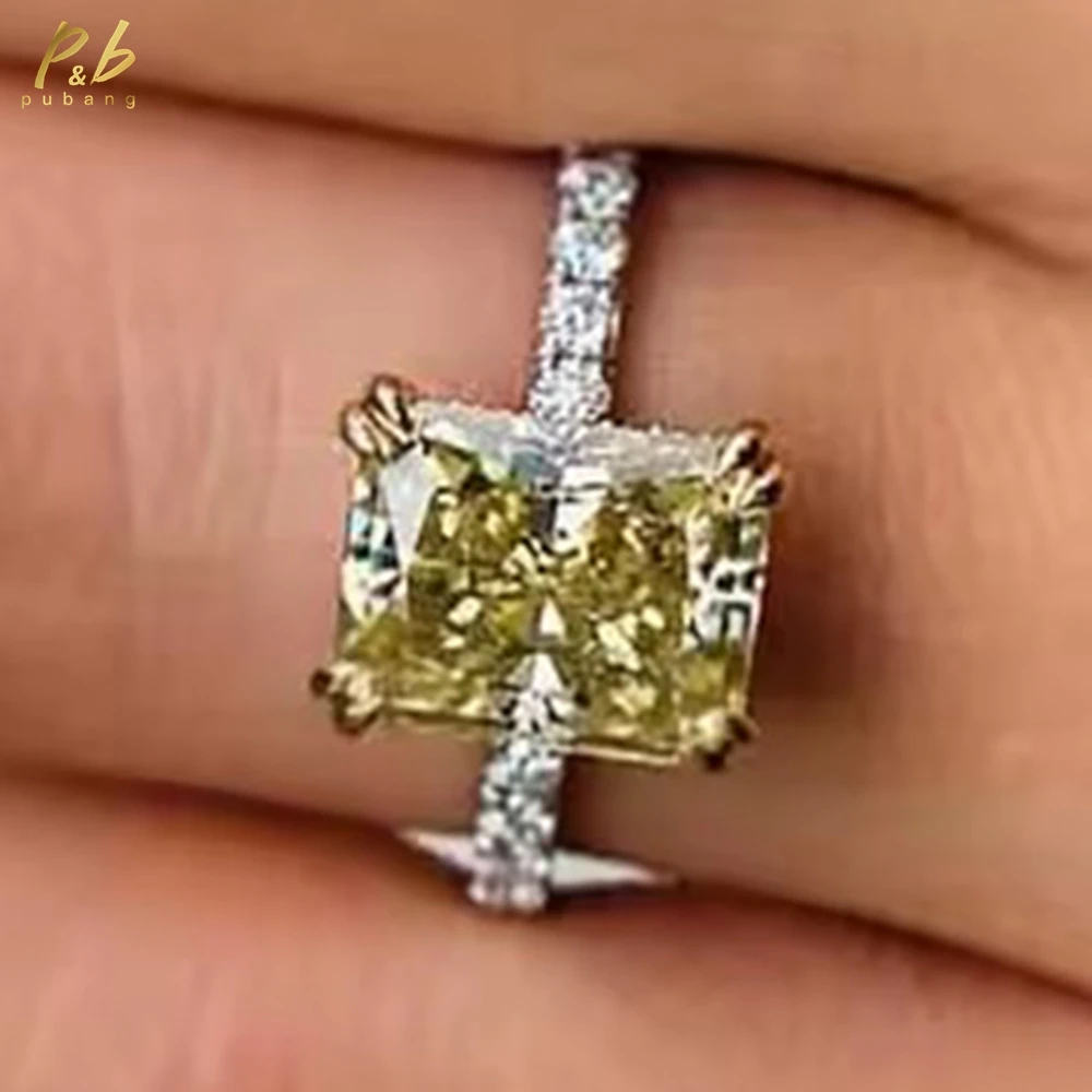 PuBang Fine Jewelry VVS1 3EX Красочное обручальное кольцо с муассанитом 4,5 карата 18k Crushed Ice Radiant Светло-желтые ювелирные изделия
PuBang Fine Jewelry VVS1 3EX Красочное обручальное кольцо с муассанитом 4,5 карата 18k Crushed Ice Radiant Светло-желтые ювелирные изделия