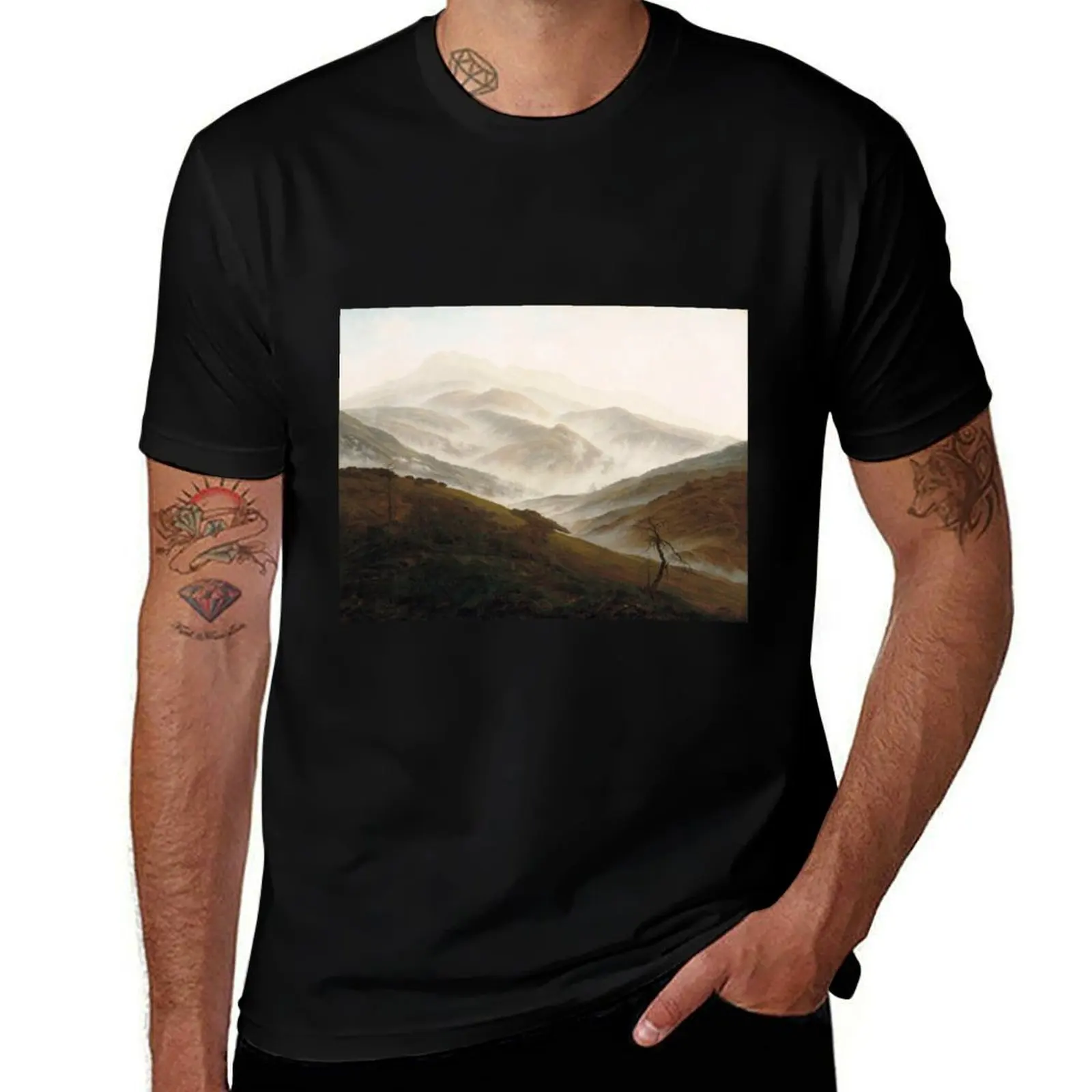 Футболка Mountain with Ascending Mist от Caspar David Friedrich, мужская футболка с надписью
Футболка Mountain with Ascending Mist от Caspar David Friedrich, мужская футболка с надписью