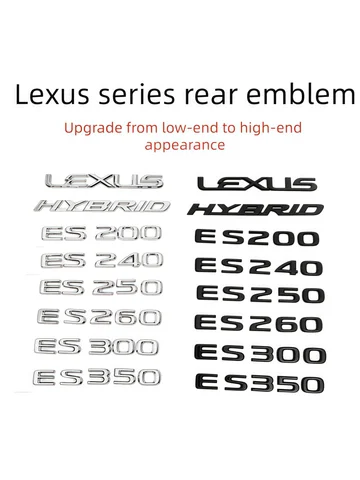 Emblème de coffre arrière pour voiture Lexus, autocollant de logo ABS ES300 IS300 IS350 ES250 ES350 IS250 CT200H GS350 NX200, accessoires