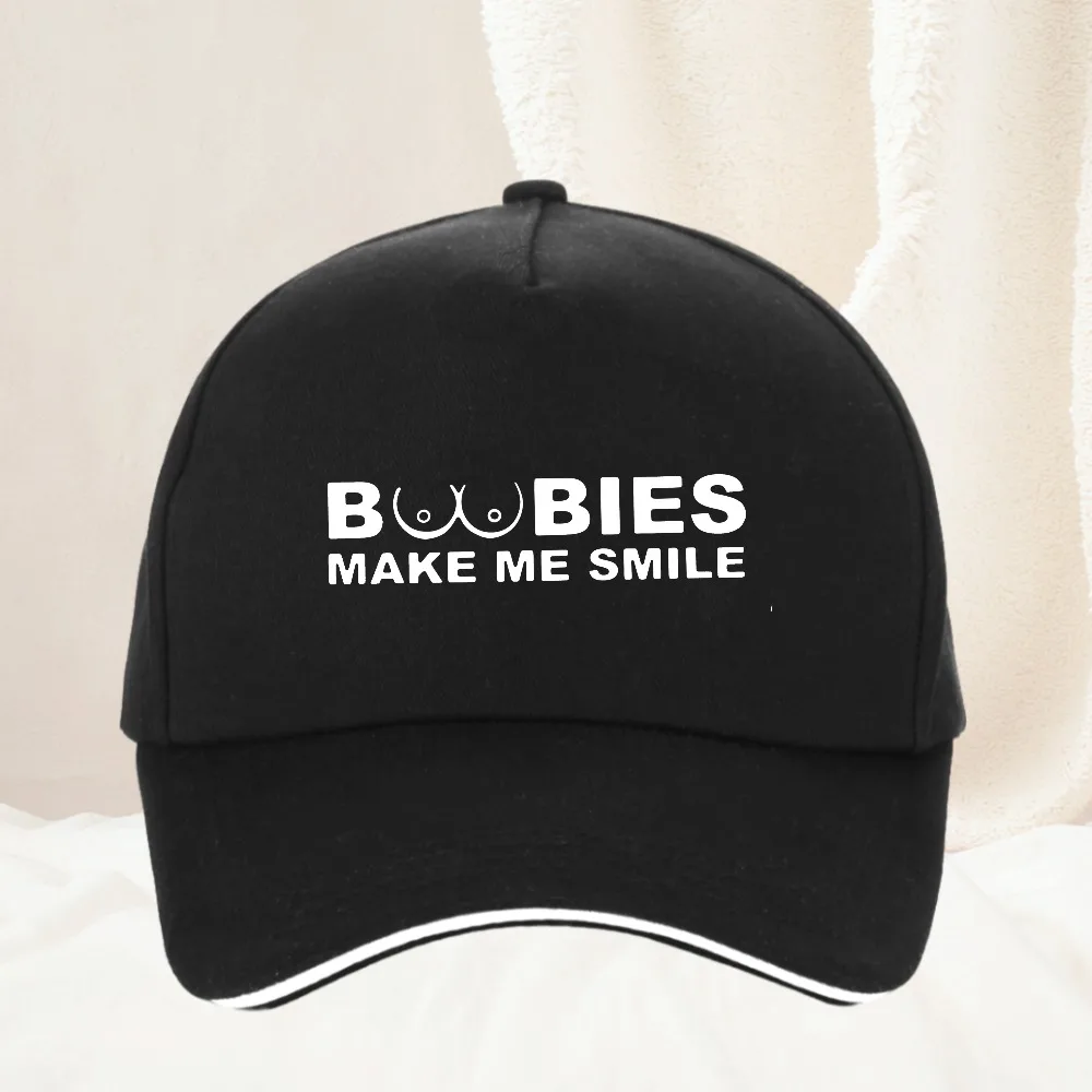 BOOBIES Make Me Smile Baseball Cap Adjustable Snapback Hat Unisex Outdoor Workouts Hats Cap
BOOBIES Make Me Smile Baseball Cap Adjustable Snapback Hat Unisex Outdoor Workouts Hats Cap