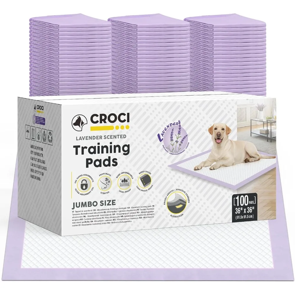 Extra Large 36x36 Inch Disposable Puppy Pads Super Absorbent 11 Cups Pet Training Pads with Adhesive Tabs 100 Counts
Extra Large 36x36 Inch Disposable Puppy Pads Super Absorbent 11 Cups Pet Training Pads with Adhesive Tabs 100 Counts