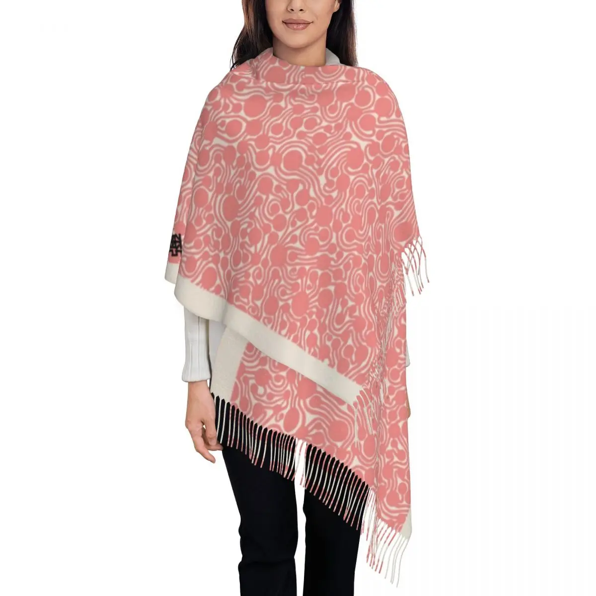 Женский шарф с кисточками Yayoi Kusama, мягкая шаль, женские зимне-осенние шарфы
Женский шарф с кисточками Yayoi Kusama, мягкая шаль, женские зимне-осенние шарфы