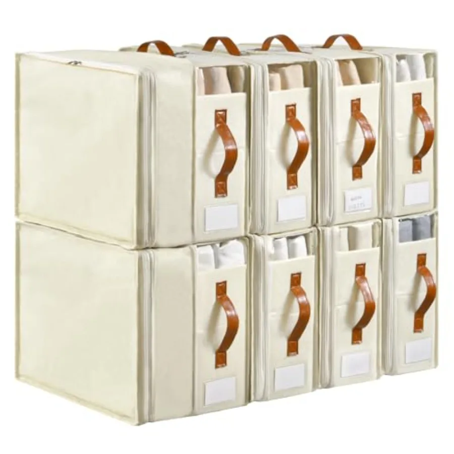 Bed Sheet Organizers and Storage Linen Closet Organizers with Adjustable Zipper Foldable Bedding Storage for Queen or King Size
Bed Sheet Organizers and Storage Linen Closet Organizers with Adjustable Zipper Foldable Bedding Storage for Queen or King Size