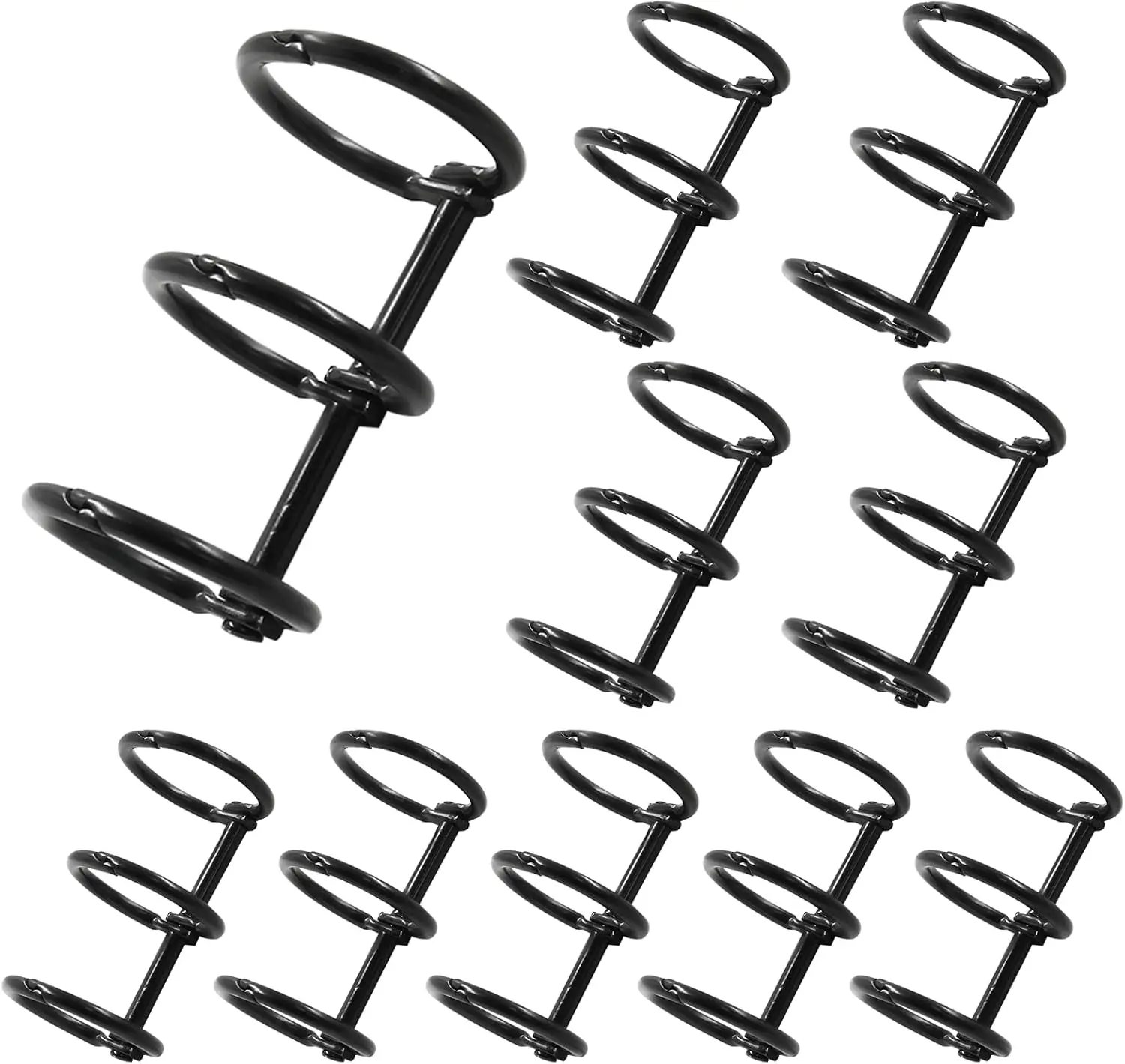 10 Pcs 3 Ring Binder Rings, 20mm Inner Diameter Metal Loose Leaf Rings for DIY Photo Album, Travel Journal, Scrapbook, Black
10 Pcs 3 Ring Binder Rings, 20mm Inner Diameter Metal Loose Leaf Rings for DIY Photo Album, Travel Journal, Scrapbook, Black