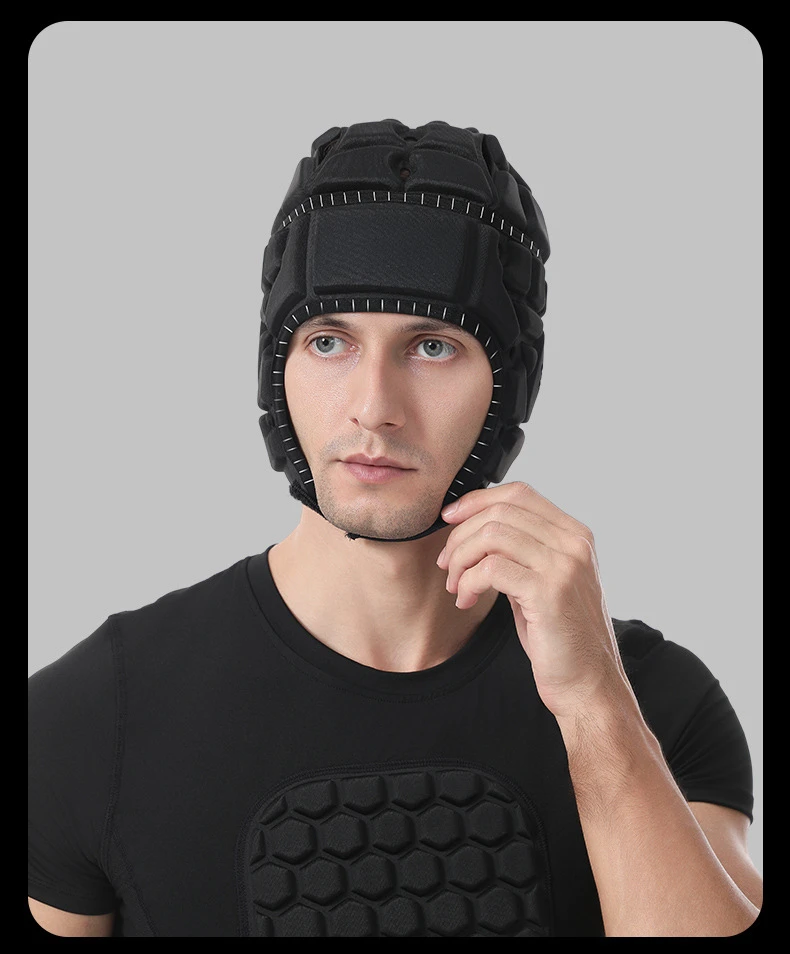 Goalkeeper Helmet Sports Head Guard for Football Soccer Baseball Rugby Cap Goalie Roller Hat Fiber Head Protective gear
Goalkeeper Helmet Sports Head Guard for Football Soccer Baseball Rugby Cap Goalie Roller Hat Fiber Head Protective gear