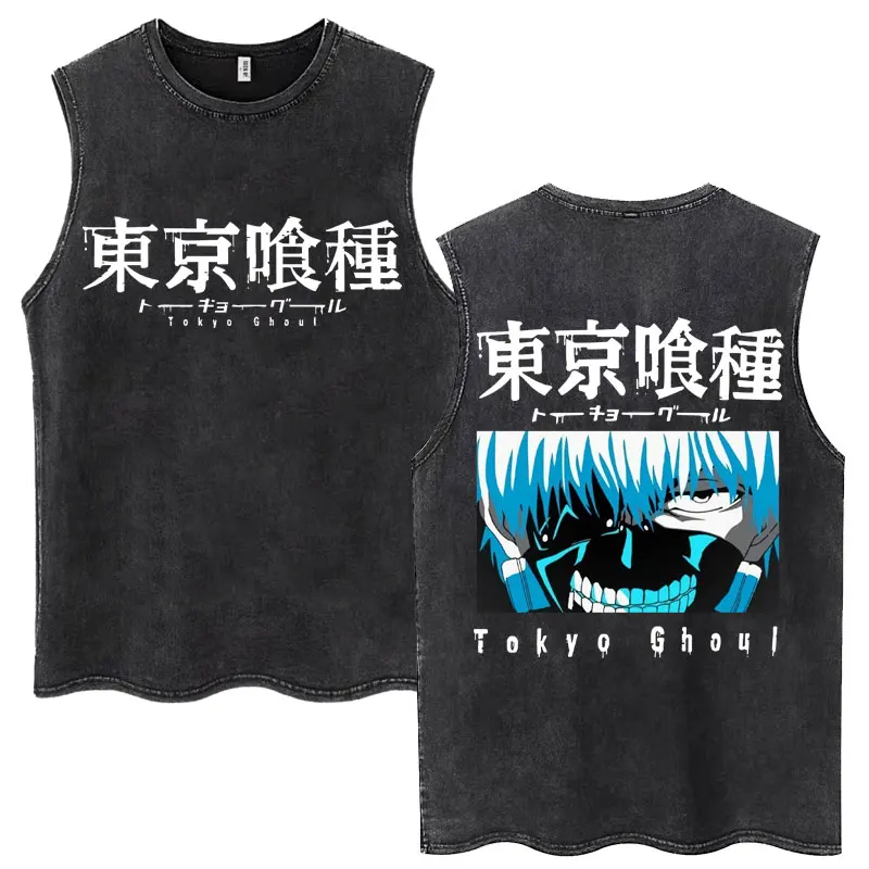Anime Kaneki Ken Tokyo Ghoul Washed Tank Tops Men Women Harajuku Cool Manga T-shirts Casual Loose Cotton Male T-Shirt Streetwear
Anime Kaneki Ken Tokyo Ghoul Washed Tank Tops Men Women Harajuku Cool Manga T-shirts Casual Loose Cotton Male T-Shirt Streetwear