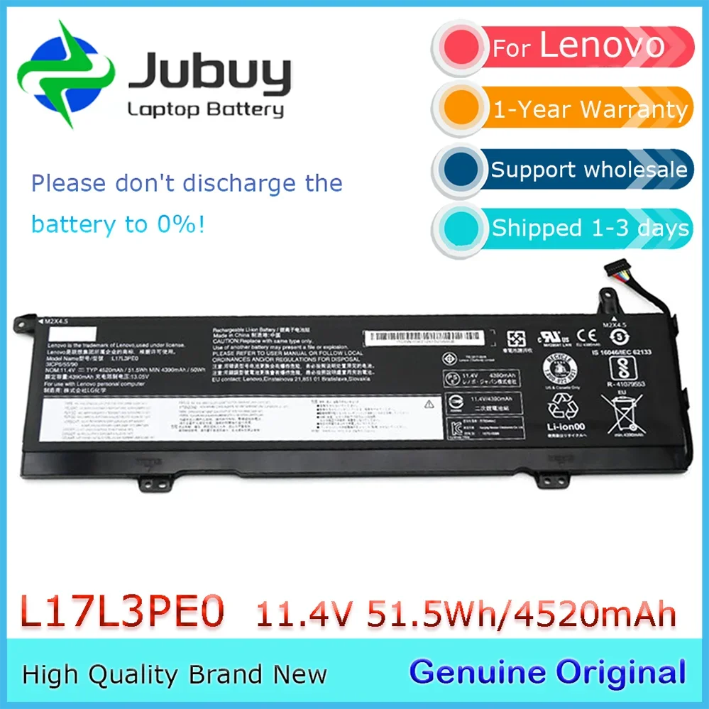 Original 11.4V 51.5Wh L17L3PE0 Notebook Battery for Lenovo Yoga 730-15IKB 730-15IWL 730-15 L17C3PE0
Original 11.4V 51.5Wh L17L3PE0 Notebook Battery for Lenovo Yoga 730-15IKB 730-15IWL 730-15 L17C3PE0