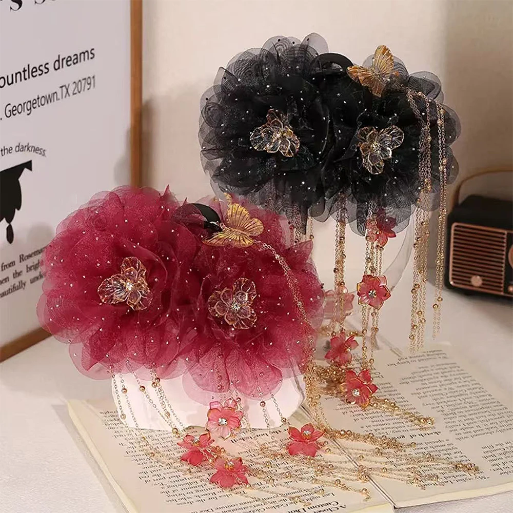 Elegant Lotus Flower Hair Clip Sequins Butterflies Tassels Bow Hairgrips Cloth Crab Hair Clips for Women Sweet Fashion
Elegant Lotus Flower Hair Clip Sequins Butterflies Tassels Bow Hairgrips Cloth Crab Hair Clips for Women Sweet Fashion