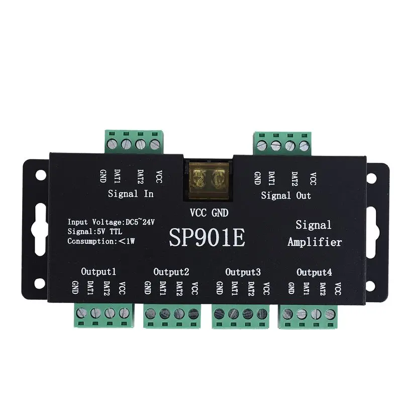 2025 Trend SP901E LED Pixel WS2812B WS2811 SPI Signal Amplifier Repeater For WS2813 SK6812 WS2815 WS2801 SK9822 Etc All The RGB
2025 Trend SP901E LED Pixel WS2812B WS2811 SPI Signal Amplifier Repeater For WS2813 SK6812 WS2815 WS2801 SK9822 Etc All The RGB