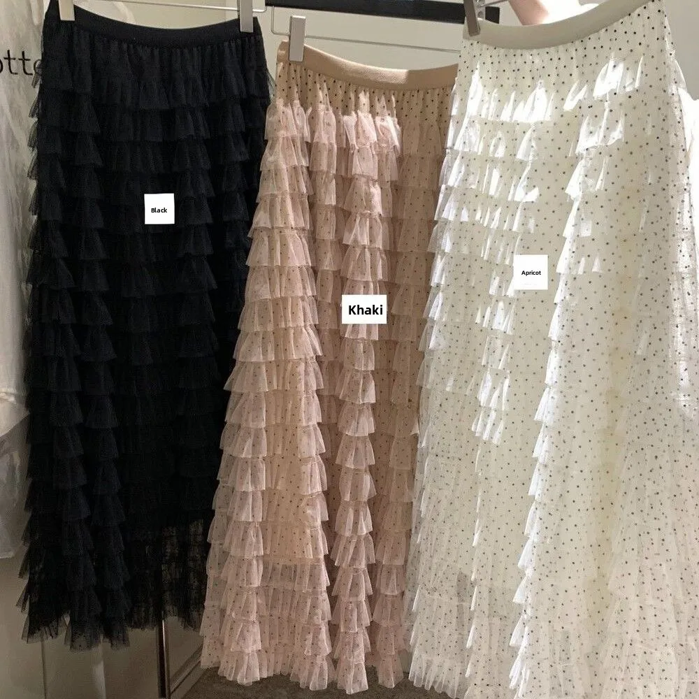 Retro Artistic Style Polka Dot Layered Skirt Cake Skirt Body Concealing Half-length Spring New Arrival Casual High Waist Poly...
Retro Artistic Style Polka Dot Layered Skirt Cake Skirt Body Concealing Half-length Spring New Arrival Casual High Waist Poly...
