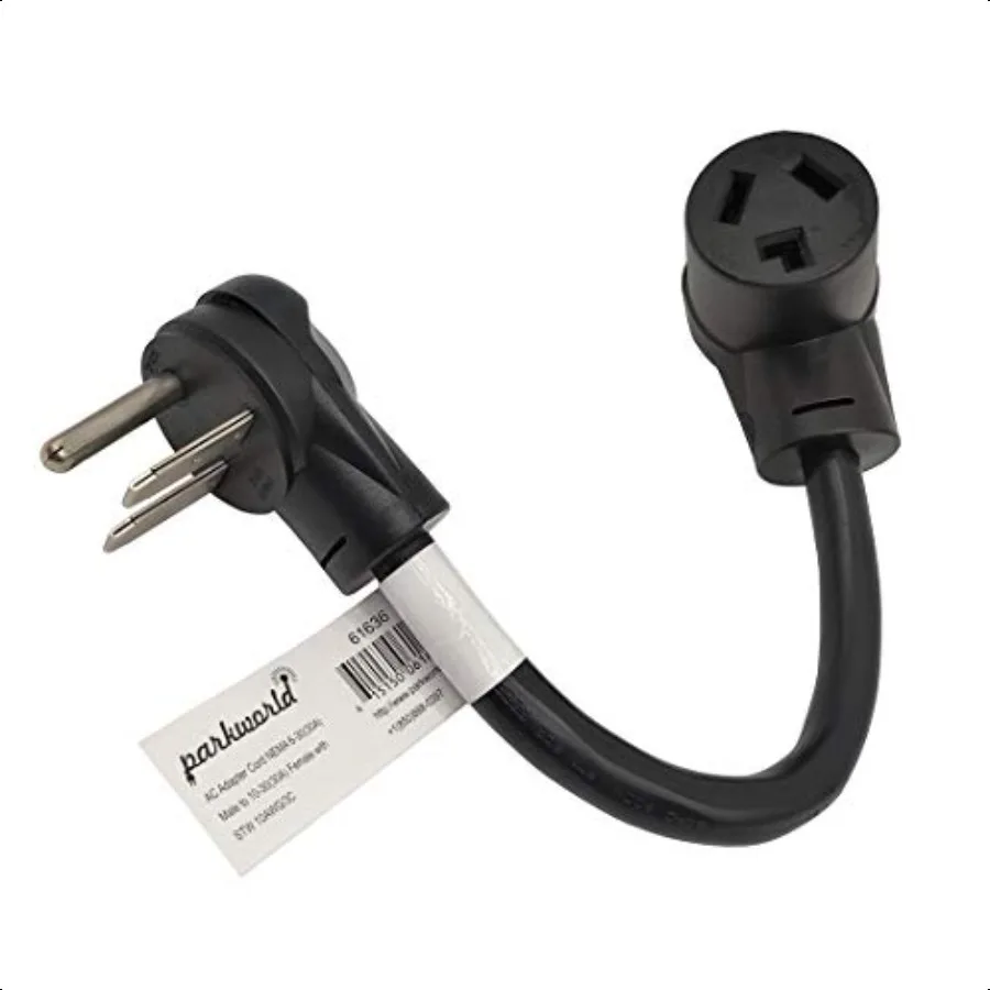 61636 Welder Adapter Cord NEMA 630P to 1030R 12 inch Right Angle Connector 
61636 Welder Adapter Cord NEMA 630P to 1030R 12 inch Right Angle Connector