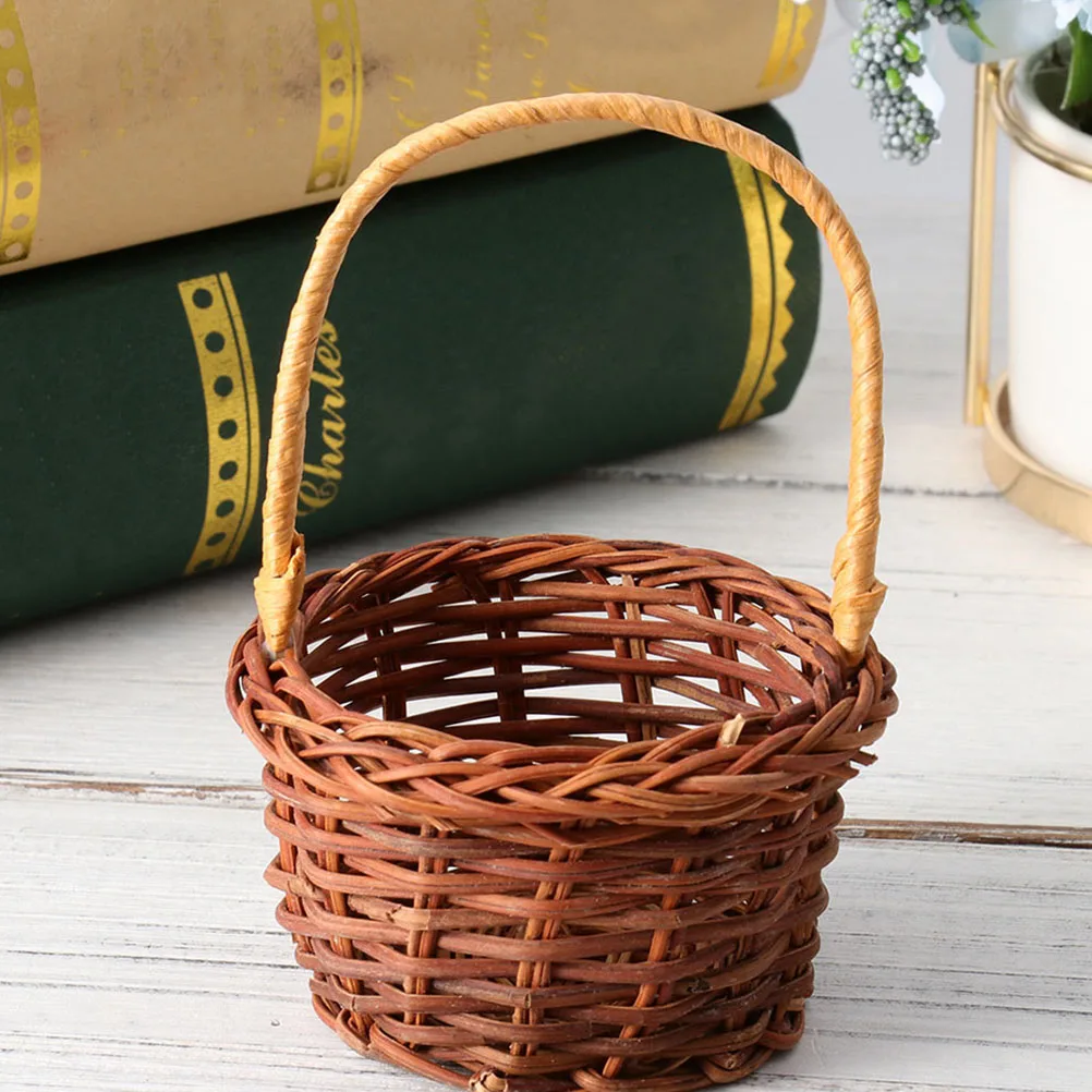 3pcs Woven Diy Basket Handwoven Small Storage Baskets Vintage Cute Miniature Home Decor For Micro Scene Rattan Basket Ornament
3pcs Woven Diy Basket Handwoven Small Storage Baskets Vintage Cute Miniature Home Decor For Micro Scene Rattan Basket Ornament