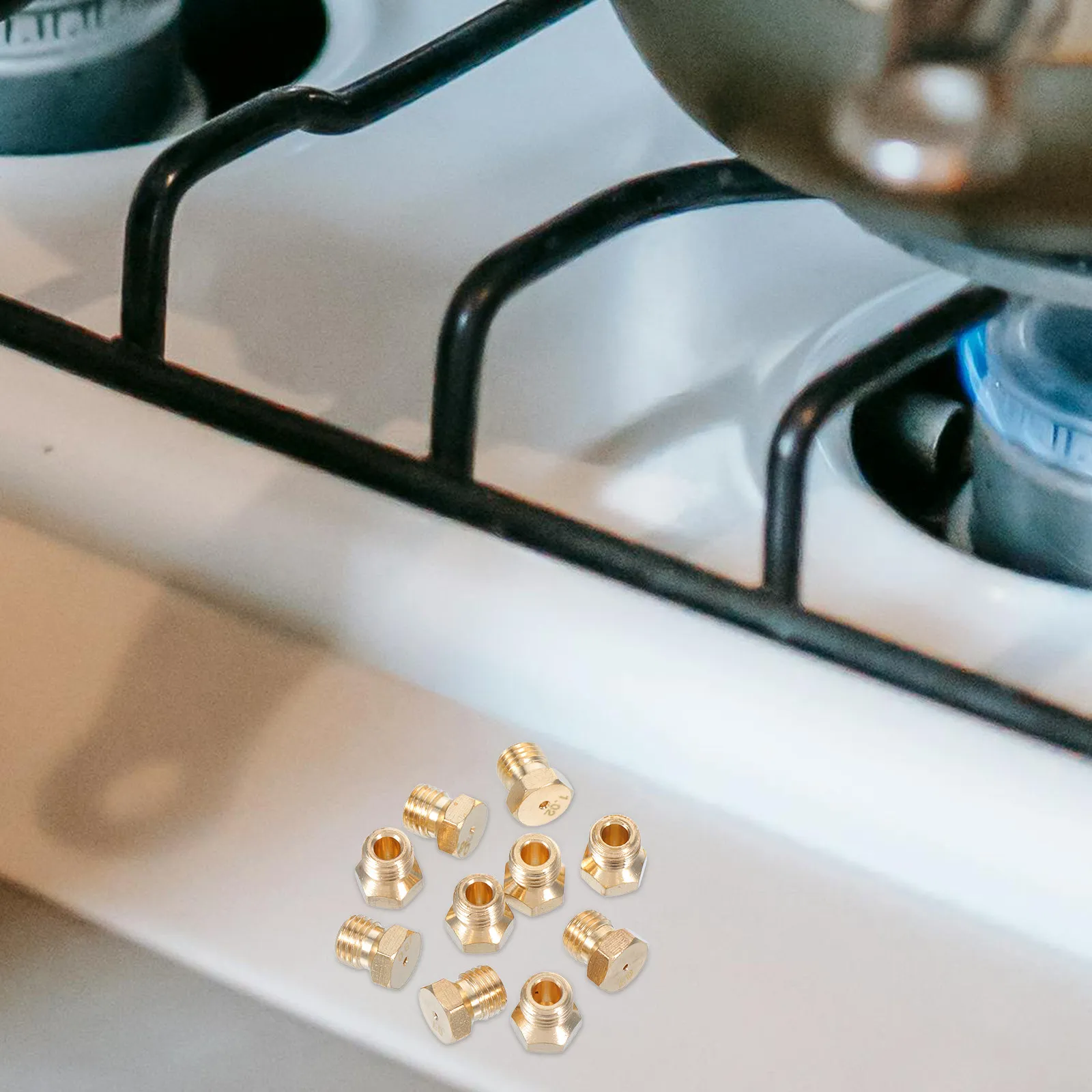 10Pcs Home Gas Stove Nozzle Brass Replacement Parts for Household Burners Consistent Gas Flow Efficient Cooking Accessory
10Pcs Home Gas Stove Nozzle Brass Replacement Parts for Household Burners Consistent Gas Flow Efficient Cooking Accessory