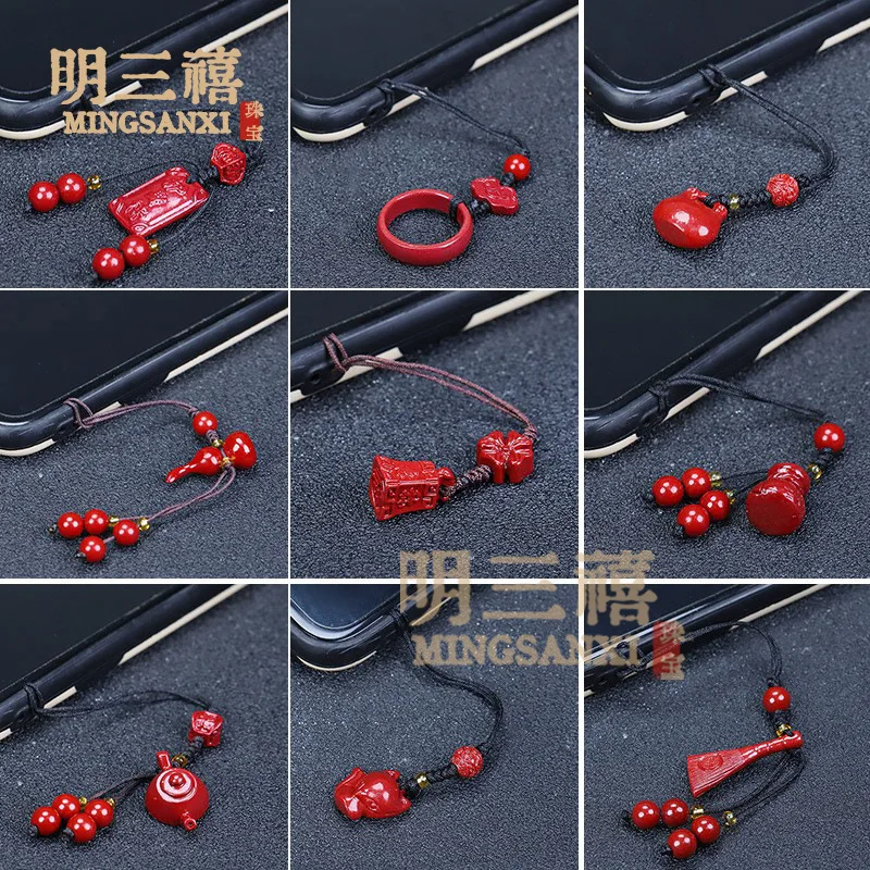 High Content Purple Gold Sand Mobile Phone Chain Cinnabar Pendant Handmade Beaded Peace Buckle Mobile Phone Strap Jewelry
High Content Purple Gold Sand Mobile Phone Chain Cinnabar Pendant Handmade Beaded Peace Buckle Mobile Phone Strap Jewelry