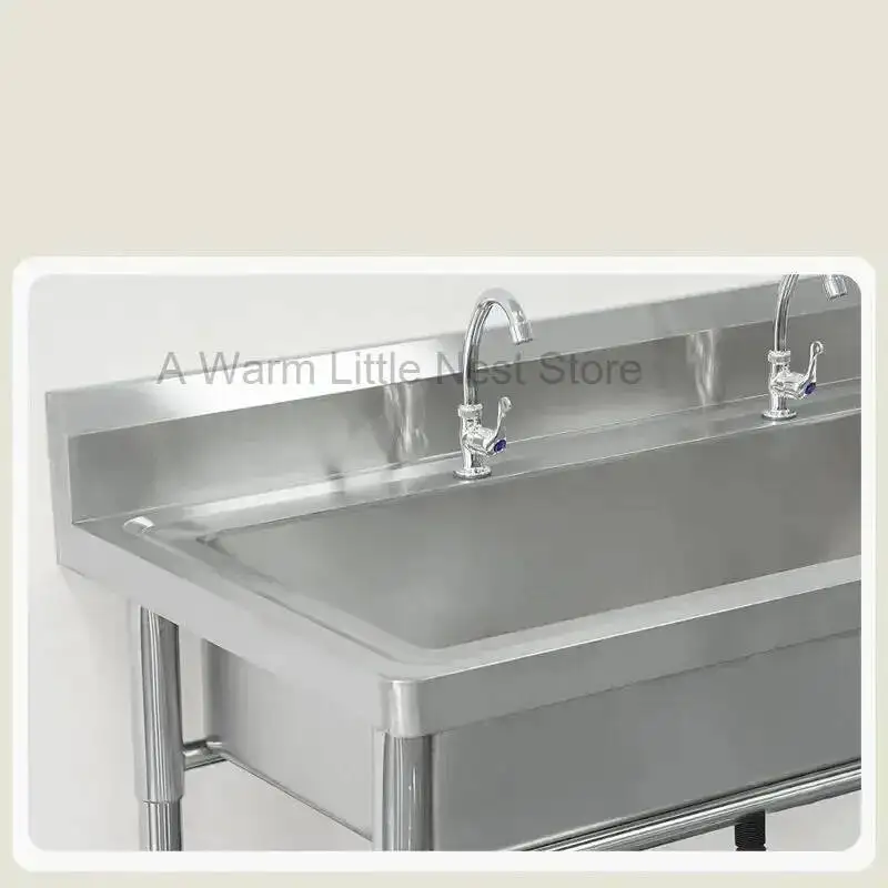 Sinks Restaurant Kitchen Stainless for Commercial Steel Integrated Single Washing Sinks School Custom Wash Basin with Bracket GM
Sinks Restaurant Kitchen Stainless for Commercial Steel Integrated Single Washing Sinks School Custom Wash Basin with Bracket GM