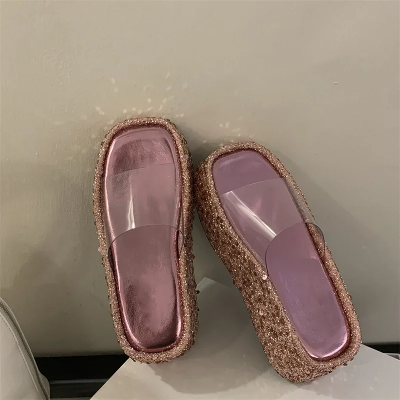 Aneikeh PVC Transparent Style High Heel Wedge Platform Woman Slippers Fashion Beach Shoes Outdoor Ladies Summer Sandals
Aneikeh PVC Transparent Style High Heel Wedge Platform Woman Slippers Fashion Beach Shoes Outdoor Ladies Summer Sandals