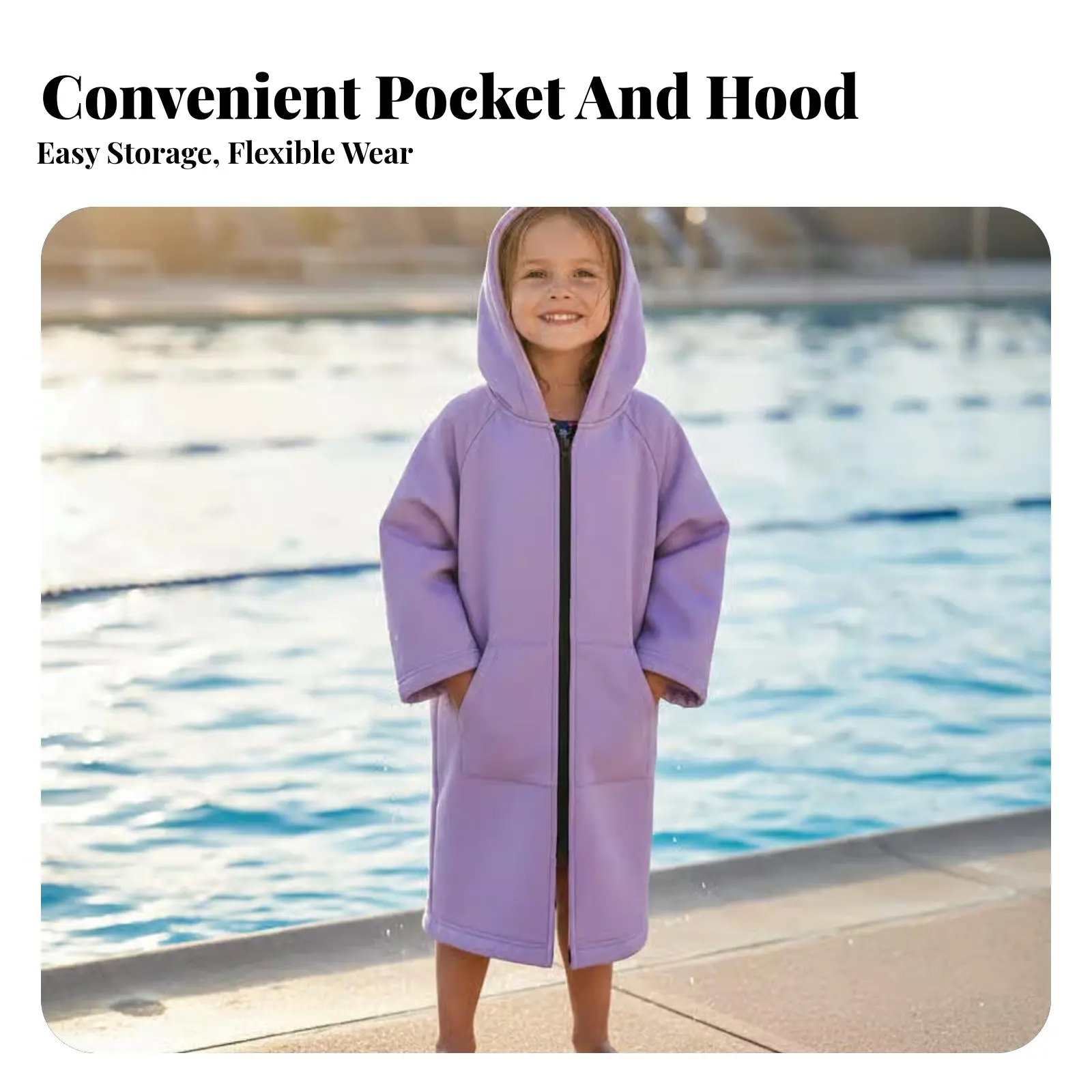 Kids Quick-Dry Absorbent Towel, Hooded Warm Cloak, Water-Resistant Poncho for Pool, Beach, Bath
Kids Quick-Dry Absorbent Towel, Hooded Warm Cloak, Water-Resistant Poncho for Pool, Beach, Bath