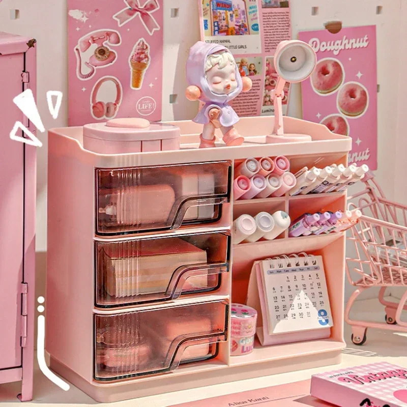 Cute Stationery Storage Box Organizer Multi-funct Desktop Drawer Oblique Pen Holder Office Dust-proof Storage Rack Organization
Cute Stationery Storage Box Organizer Multi-funct Desktop Drawer Oblique Pen Holder Office Dust-proof Storage Rack Organization