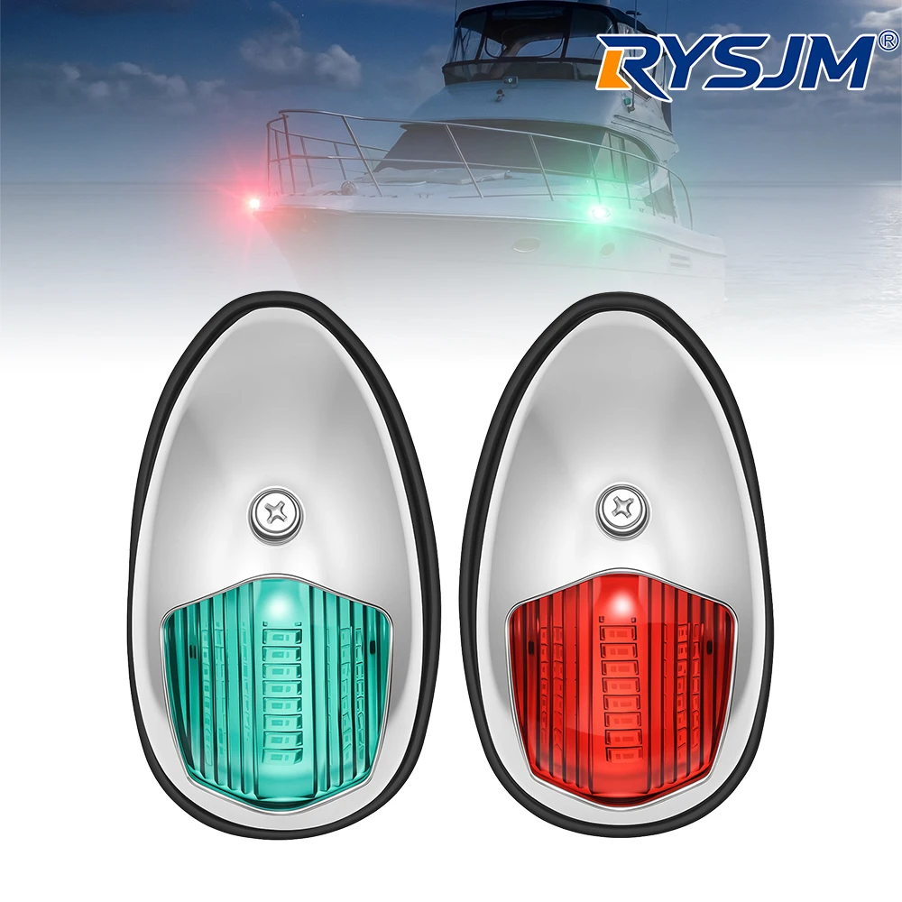 2 PCS Waterproof Yacht Navigation Light 12V 24V Boat Position Lights Marine Lights 27LED Marine Signal Warning Lamp Red & Green
2 PCS Waterproof Yacht Navigation Light 12V 24V Boat Position Lights Marine Lights 27LED Marine Signal Warning Lamp Red & Green