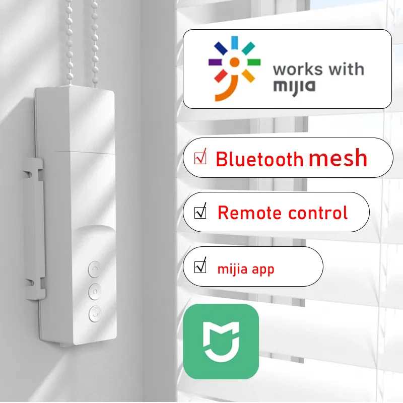 Подключение xiaomi Mi mijia Home, совместимое с приложением умного двигателя для жалюзи с автоматическим подъемом, управлением по телефону и функциями таймера.
Подключение xiaomi Mi mijia Home, совместимое с приложением умного двигателя для жалюзи с автоматическим подъемом, управлением по телефону и функциями таймера.