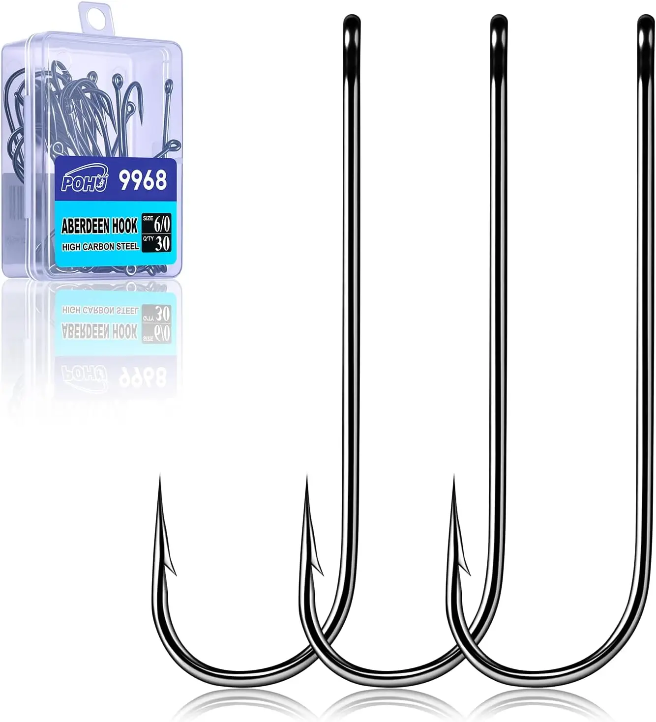 100pcs Aberdeen Fishing Hooks, Long Shank Light Wire, Size #16-6/0 for Bass Trout Panfish
100pcs Aberdeen Fishing Hooks, Long Shank Light Wire, Size #16-6/0 for Bass Trout Panfish