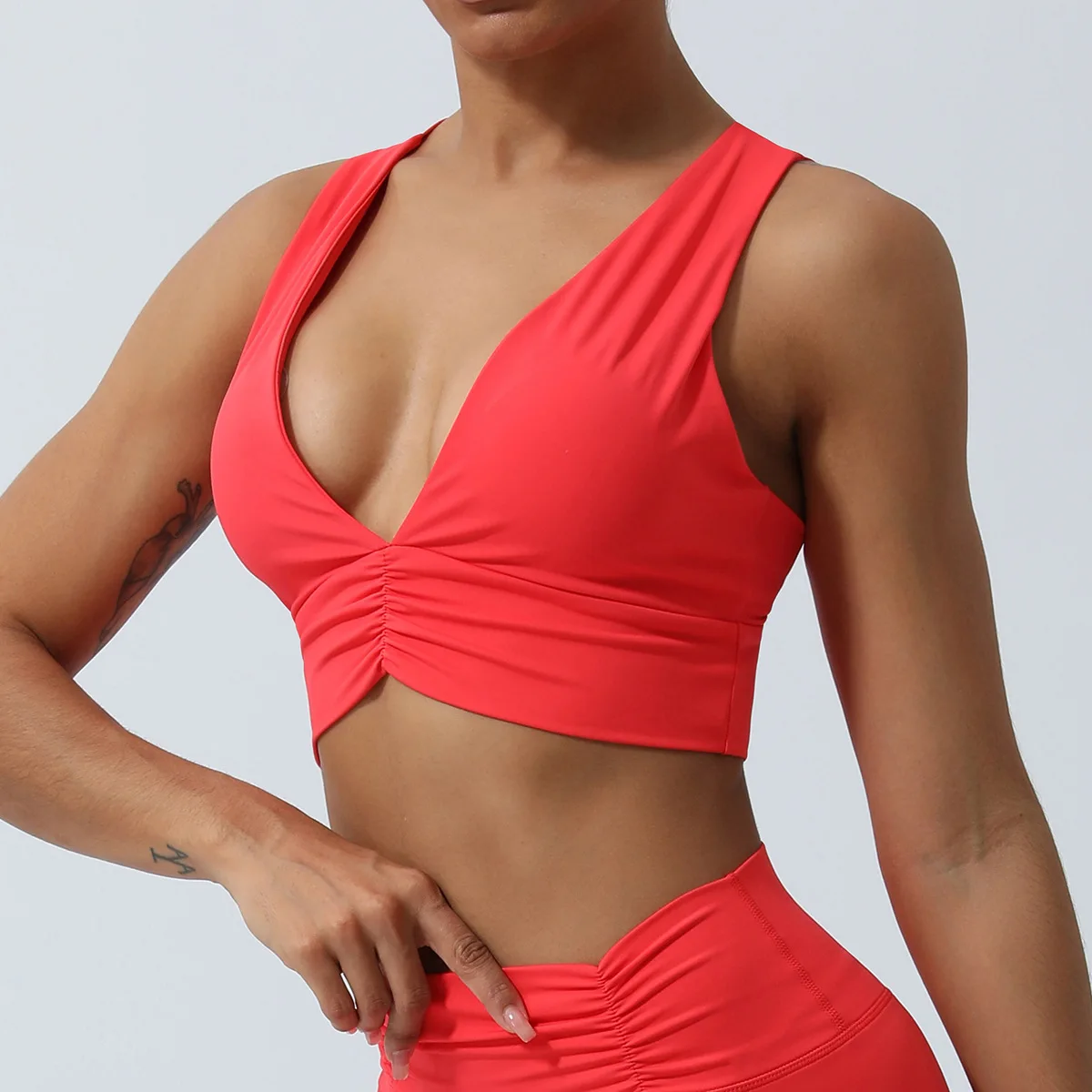 V-neck Sports Bra Shockproof Crop Anti-sweat Fitness Top Women Yoga Bra Push Up Sport Gym Running Workout Top Soft Underwear
V-neck Sports Bra Shockproof Crop Anti-sweat Fitness Top Women Yoga Bra Push Up Sport Gym Running Workout Top Soft Underwear